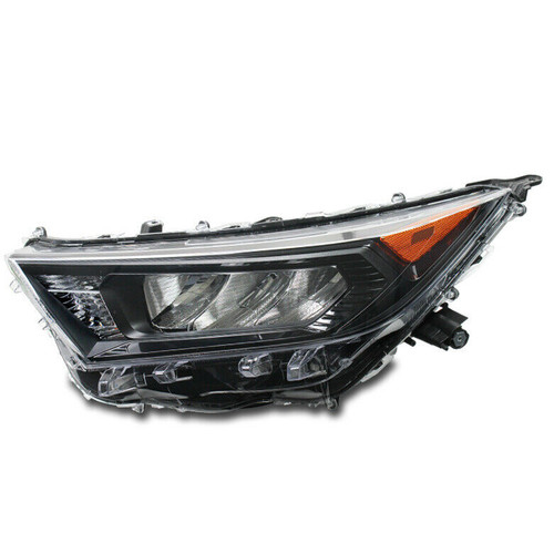 HEAD LAMP LH LED BLACK BEZEL NORTH AMERICAN BUILT LE MODELS EXCLUDE HYB HQ REPLACEMENT FOR TOYOTA RAV 4 2020 PARTSLINK NUMBER TO2502274
