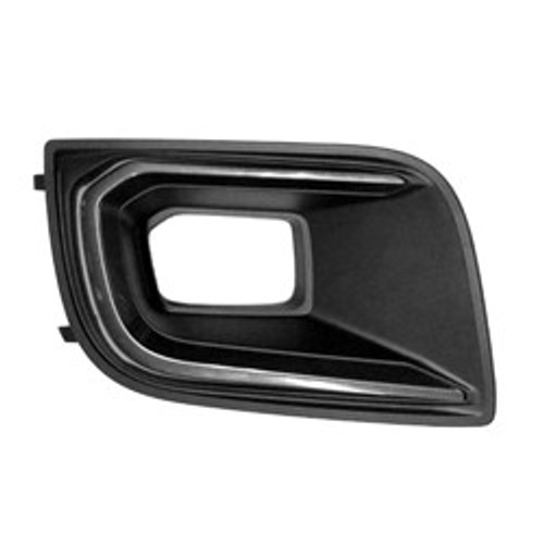 FOG LAMP BEZEL FR RH TEXTURED BLACK W/GRAY MOULDING REPLACEMENT FOR TOYOTA SEQUOIA 2020 PARTSLINK NUMBER TO1039218