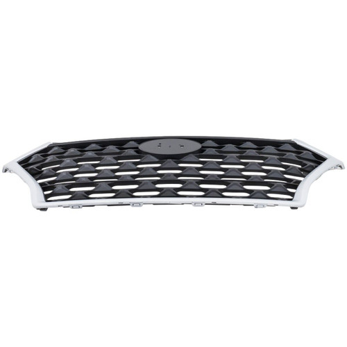 GRILLE PTD BLACK W/SILVER FRAME W/O CAMERA REPLACEMENT FOR HYUNDAI TUCSON 2019 PARTSLINK NUMBER HY1200225U GRILLE PTD BLACK W/SILVER FRAME W/O CAMERA REPLACEMENT FOR HYUNDAI TUCSON 2019 PARTSLINK NUMBER HY1200225U