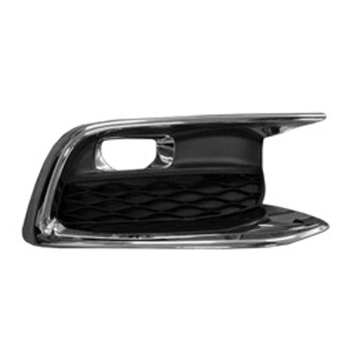FOG LAMP BEZEL FR RH TEXTURED BLACK W/CHROME TRIM REPLACEMENT FOR INFINITI QX60 2019 PARTSLINK NUMBER  IN1039112