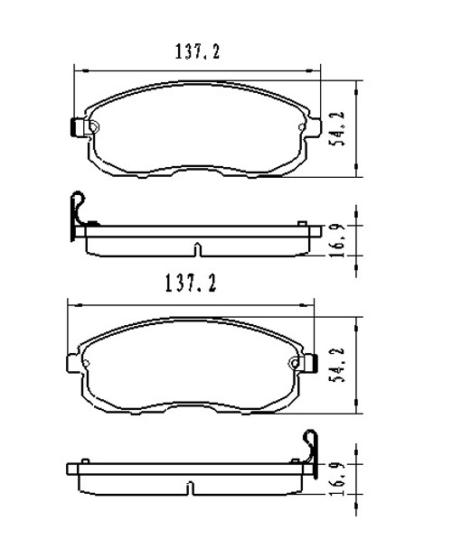 BRAKE PADS SET FR CERAMIC REPLACEMENT FOR SUZUKI SX4 2010 PARTSLINK NUMBER D815 BRAKE PADS SET FR CERAMIC REPLACEMENT FOR SUZUKI SX4 2010 PARTSLINK NUMBER D815