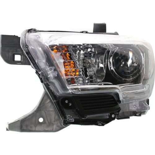 HEAD LAMP LH HALOGEN W/LED DRL/FOG LAMP/BLACK BEZEL REPLACEMENT FOR TOYOTA TACOMA PICKUP 4WD 2020 PARTSLINK NUMBER  TO2502244U