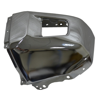 BUMPER END FR LH W/O SENSOR HOLE CHROME CAPA REPLACEMENT FOR TOYOTA TUNDRA 4WD 2020 PARTSLINK NUMBER TO1004184C