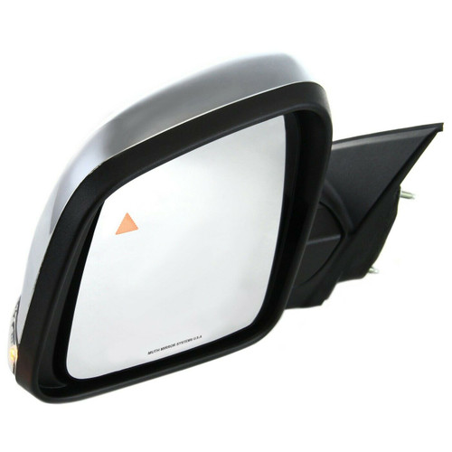DOOR MIRROR LH HTD W/MEMORY/SIGNAL/BLIND SPOT W/O DIMMING GLASS CHROME       REPLACEMENT FOR JEEP GRAND CHEROKEE 2019 PARTSLINK NUMBER  CH1320359