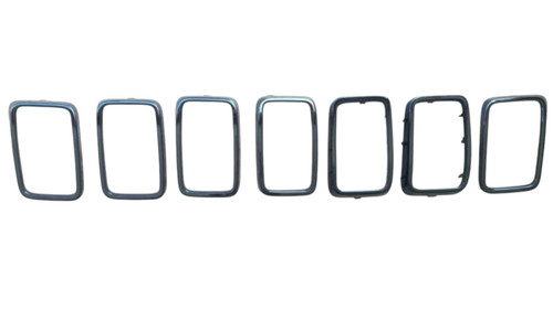 GRILLE TRIM RING SET GLOSS BLACK 7-PC EXCLUDE SRT/TRACKHAWK   REPLACEMENT FOR  JEEP GRAND CHEROKEE 2019 PARTLINKS NUMBER CH1210131