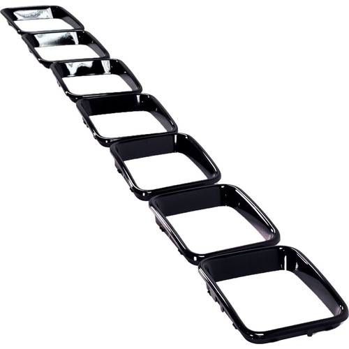 GRILLE TRIM RING SET PTD BLACK 7-PC FOR SRT/TRACKHAWK REPLACEMENT FOR JEEP GRAND CHEROKEE 2019 PARTLINKS NUMBER CH1211100 GRILLE TRIM RING SET PTD BLACK 7-PC FOR SRT/TRACKHAWK REPLACEMENT FOR JEEP GRAND CHEROKEE 2019 PARTLINKS NUMBER CH1211100