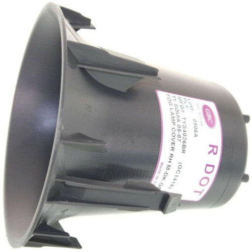 FOG LAMP COVER FR RH MATT-BLACK REPLACEMENT FOR TOYOTA TUNDRA PICKUP 2001 PARTSLINK NUMBER TO2599106 FOG LAMP COVER FR RH MATT-BLACK REPLACEMENT FOR TOYOTA TUNDRA PICKUP 2001 PARTSLINK NUMBER TO2599106