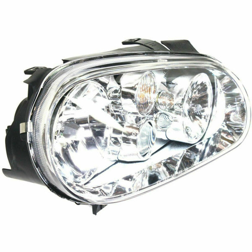 HEAD LAMP RH W/FOG (CHROME BEZEL) HQ REPLACEMENT FOR VOLKSWAGEN CABRIO 2001 PARTSLINK NUMBER VW2503114 HEAD LAMP RH W/FOG (CHROME BEZEL) HQ REPLACEMENT FOR VOLKSWAGEN CABRIO 2001 PARTSLINK NUMBER VW2503114