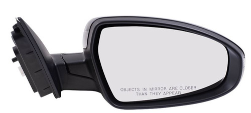 DOOR MIRROR RH POWER HTD GLOSS BLACK W/SIGNAL  REPLACEMENT FOR KIA FORTE 2019 PARTSLINK NUMBER KI1321227