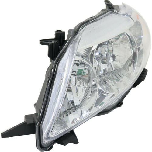 HEAD LAMP LH BASE/CE/LE/XLE JAPAN BUILT CAPA REPLACEMENT FOR TOYOTA COROLLA SEDAN 2010 PARTSLINK NUMBER  TO2518116C