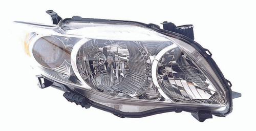 HEAD LAMP RH BASE/CE/LE/XLE HQ REPLACEMENT FOR TOYOTA COROLLA SEDAN 2010 PARTSLINK NUMBER TO2503182 HEAD LAMP RH BASE/CE/LE/XLE HQ REPLACEMENT FOR TOYOTA COROLLA SEDAN 2010 PARTSLINK NUMBER TO2503182