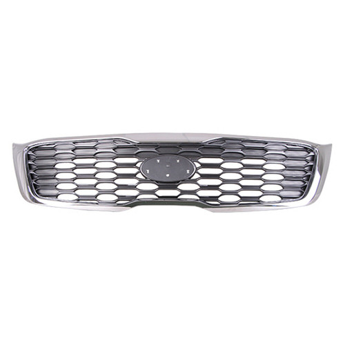 GRILLE EX MODEL BLACK EX MODEL W/CHROME FRAME REPLACEMENT FOR KIA SORENTO 2019 PARTSLINK NUMBER KI1200206 GRILLE EX MODEL BLACK EX MODEL W/CHROME FRAME REPLACEMENT FOR KIA SORENTO 2019 PARTSLINK NUMBER KI1200206