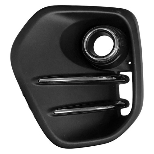 FOG LAMP BEZEL FR LH PTD BLACK W/CHROME MOULDING W/O LED FOGS FWD REPLACEMENT FOR KIA SPORTAGE 2019 PARTSLINK NUMBER KI1038127 FOG LAMP BEZEL FR LH PTD BLACK W/CHROME MOULDING W/O LED FOGS FWD REPLACEMENT FOR KIA SPORTAGE 2019 PARTSLINK NUMBER KI1038127