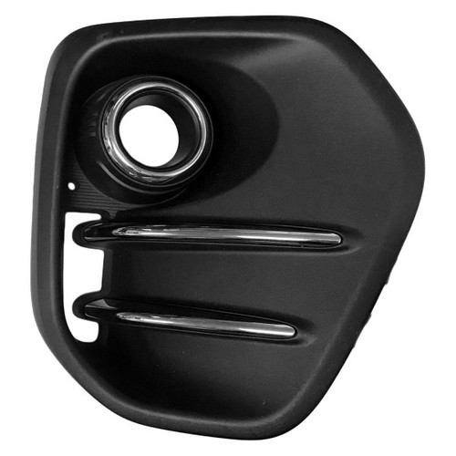 FOG LAMP BEZEL FR RH PTD BLACK W/CHROME MOULDING W/O LED FOGS FWD REPLACEMENT FOR KIA SPORTAGE 2019 PARTSLINK NUMBER KI1039127 FOG LAMP BEZEL FR RH PTD BLACK W/CHROME MOULDING W/O LED FOGS FWD REPLACEMENT FOR KIA SPORTAGE 2019 PARTSLINK NUMBER KI1039127