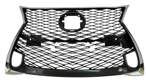 GRILLE PTD BLACK W/CHROME MOULDING W/O SENSOR W/F-SPORT PKG REPLACEMENT FOR LEXUS GS350 2019 PARTSLINK NUMBER LX1200191 GRILLE PTD BLACK W/CHROME MOULDING W/O SENSOR W/F-SPORT PKG REPLACEMENT FOR LEXUS GS350 2019 PARTSLINK NUMBER LX1200191