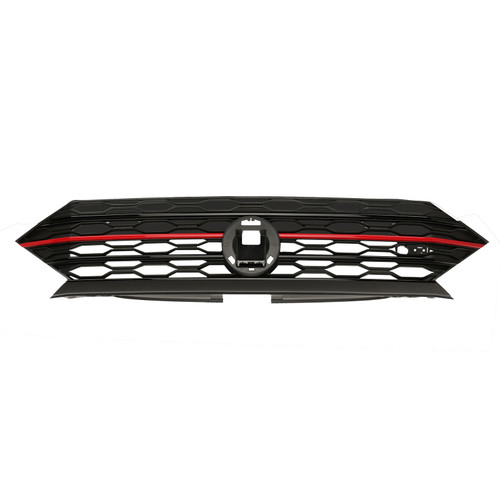 GRILLE FR GLOSS BLACK RED MOLDING GLI MODELS REPLACEMENT FOR VOLKSWAGEN JETTA(2010-) ( TYPE 6 ) 2020 PARTSLINK NUMBER  VW1200178