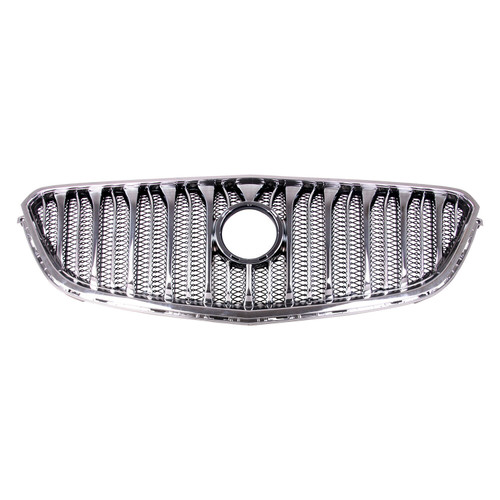 GRILLE W/O EMBLEM CHROME AND BLACK REPLACEMENT FOR BUICK ENCLAVE 2015 PARTSLINK NUMBER  GM1200669