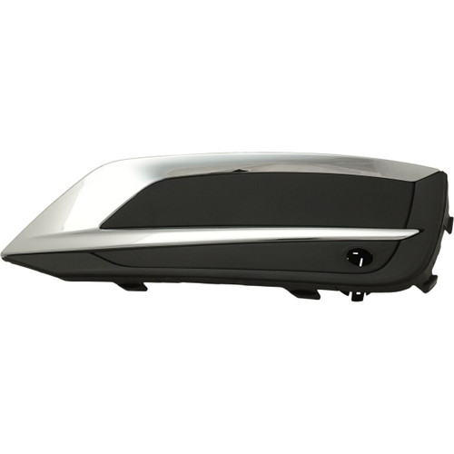 FOG LAMP COVER RH TEXTURED BLACK W/CHROME MOLDING STRIP REPLACEMENT FOR VOLVO XC60 2020 PARTSLINK NUMBER VO1039111 FOG LAMP COVER RH TEXTURED BLACK W/CHROME MOLDING STRIP REPLACEMENT FOR VOLVO XC60 2020 PARTSLINK NUMBER VO1039111