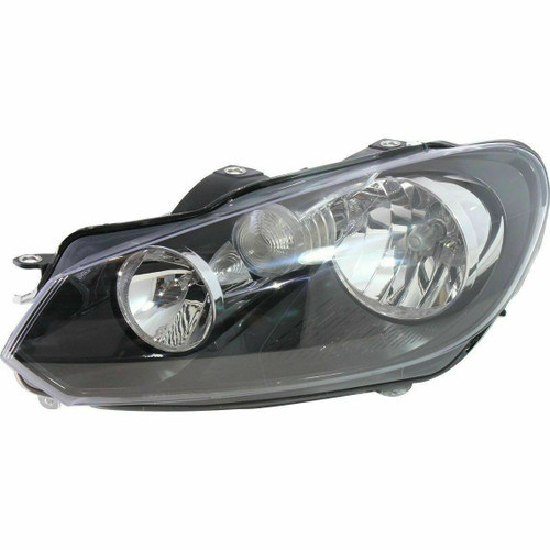 HEAD LAMP LH HALOGEN HELLA TYPE CAPA REPLACEMENT FOR VOLKSWAGEN GTI 2010 PARTSLINK NUMBER  VW2502144C