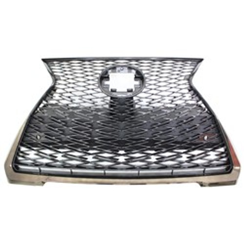 GRILLE FR W/SMOKED CHROME LOWER MOLDING/ F-SPORT PKG/ SENSOR REPLACEMENT FOR LEXUS UX250H 2019 PARTSLINK NUMBER LX1200206 GRILLE FR W/SMOKED CHROME LOWER MOLDING/ F-SPORT PKG/ SENSOR REPLACEMENT FOR LEXUS UX250H 2019 PARTSLINK NUMBER LX1200206