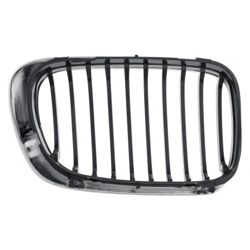 GRILLE LH BLACK W/CHROME TRIM REPLACEMENT FOR BMW 3 SERIES CONVERTIBLE 2005 PARTSLINK NUMBER BM1200164 GRILLE LH BLACK W/CHROME TRIM REPLACEMENT FOR BMW 3 SERIES CONVERTIBLE 2005 PARTSLINK NUMBER BM1200164