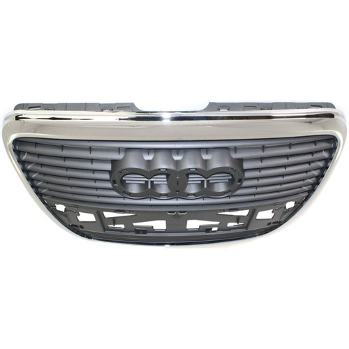 GRILLE SILVER BLACK W/O SENSOR REPLACEMENT FOR AUDI A6 2008 PARTSLINK NUMBER AU1200111 GRILLE SILVER BLACK W/O SENSOR REPLACEMENT FOR AUDI A6 2008 PARTSLINK NUMBER AU1200111