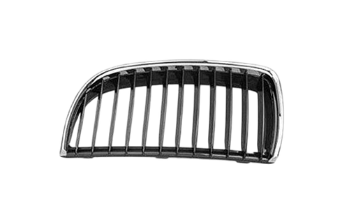 GRILLE LH CHROME/BLACK 325I/XI/328I/XI 06-08 REPLACEMENT FOR BMW 3 SERIES SEDAN(EXCLUDE 330E AND 340I) 2008 PARTSLINK NUMBER BM1200168 GRILLE LH CHROME/BLACK 325I/XI/328I/XI 06-08 REPLACEMENT FOR BMW 3 SERIES SEDAN(EXCLUDE 330E AND 340I) 2008 PARTSLINK NUMBER BM1200168