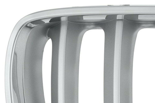 GRILLE RH CHROME/SILVER W/TITANIUM REPLACEMENT FOR  BMW X5 2005 PARTSLINK NUMBER BM1200160