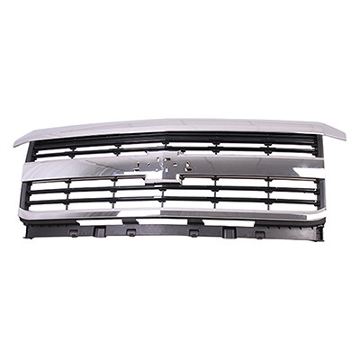 GRILLE W/CHROME BLACK MOULDING MATTE DARK GRAY LTZ REPLACEMENT FOR CHEVROLET PICKUP CHEVY SILVERADO 2500 2015 PARTSLINK NUMBER GM1200700 GRILLE W/CHROME BLACK MOULDING MATTE DARK GRAY LTZ REPLACEMENT FOR CHEVROLET PICKUP CHEVY SILVERADO 2500 2015 PARTSLINK NUMBER GM1200700