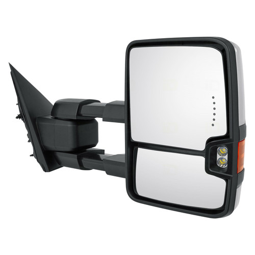 DOOR MIRROR RH POWER HTD TOW TYPE W/MEMORY/SIDE MARKER/IN-GLASS TURN SIGNAL/CARGO SPOTLIGHT  REPLACEMENT FOR CHEVROLET PICKUP CHEVY SILVERADO 3500 2015 PARTSLINK NUMBER  	GM1321514
