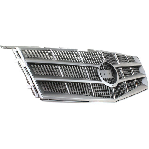 GRILLE CHROME/SILVER W/O CREST/WREATH REPLACEMENT FOR CADILLAC CTS 2008 PARTSLINK NUMBER  GM1200616