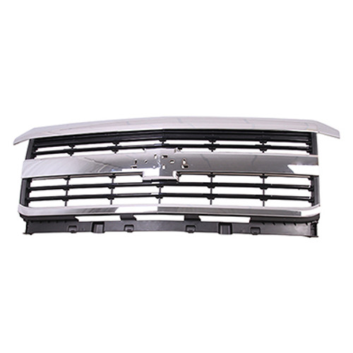GRILLE W/CHROME BLACK MOULDING MATTE DARK GRAY LTZ REPLACEMENT FOR CHEVROLET PICKUP CHEVY SILVERADO 3500 2015 PARTSLINK NUMBER GM1200700 GRILLE W/CHROME BLACK MOULDING MATTE DARK GRAY LTZ REPLACEMENT FOR CHEVROLET PICKUP CHEVY SILVERADO 3500 2015 PARTSLINK NUMBER GM1200700