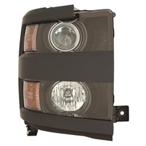 HEAD LAMP RH W/PTM BEZEL HQ REPLACEMENT FOR CHEVROLET PICKUP CHEVY SILVERADO 3500 2015 PARTSLINK NUMBER GM2503439 HEAD LAMP RH W/PTM BEZEL HQ REPLACEMENT FOR CHEVROLET PICKUP CHEVY SILVERADO 3500 2015 PARTSLINK NUMBER GM2503439