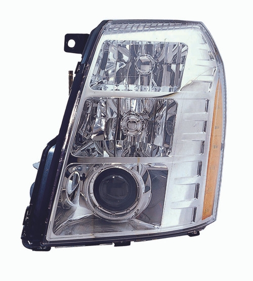 HEAD LAMP LH HID FIRST DESIGN HQ REPLACEMENT FOR CADILLAC ESCALADE 2008 PARTSLINK NUMBER  GM2502291