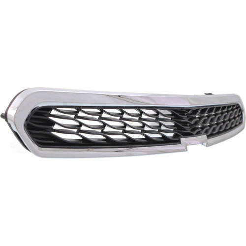 GRILLE UPPER MATT-BLACK W/CHROME MLDG W/O FOG HOLE LS/LT REPLACEMENT FOR CHEVROLET SPARK 2015 PARTSLINK NUMBER GM1200657 GRILLE UPPER MATT-BLACK W/CHROME MLDG W/O FOG HOLE LS/LT REPLACEMENT FOR CHEVROLET SPARK 2015 PARTSLINK NUMBER GM1200657