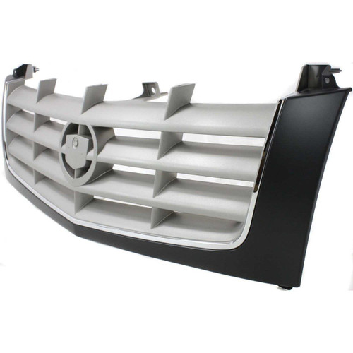GRILLE CHROME/SILVER/BLACK REPLACEMENT FOR CADILLAC ESCALADE EXT 2005 PARTSLINK NUMBER GM1200509