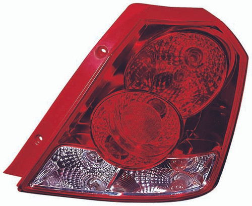 TAIL LAMP LH HQ REPLACEMENT FOR CHEVROLET AVEO HATCHBACK 2008 PARTSLINK NUMBER  GM2800175