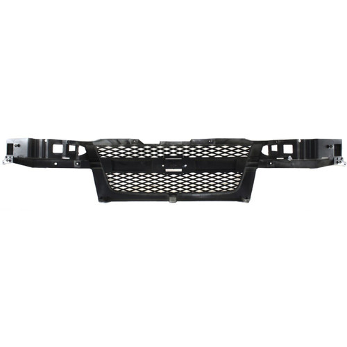 GRILLE MATT-BLACK SMOOTH FRAME W/O MOULDING (3 PIECE TYPE) REPLACEMENT FOR CHEVROLET COLORADO 2005 PARTSLINK NUMBER GM1200518