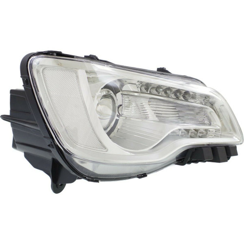 HEAD LAMP RH HALOGEN CHROME BEZEL HQ REPLACEMENT FOR CHRYSLER 300 2015 PARTSLINK NUMBER  CH2503268