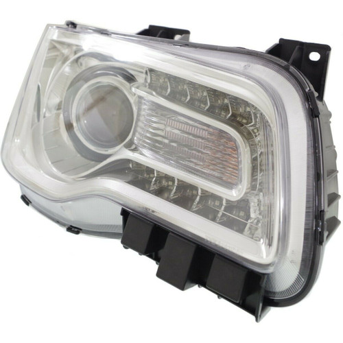 HEAD LAMP RH HALOGEN CHROME BEZEL HQ REPLACEMENT FOR CHRYSLER 300 2015 PARTSLINK NUMBER  CH2503268