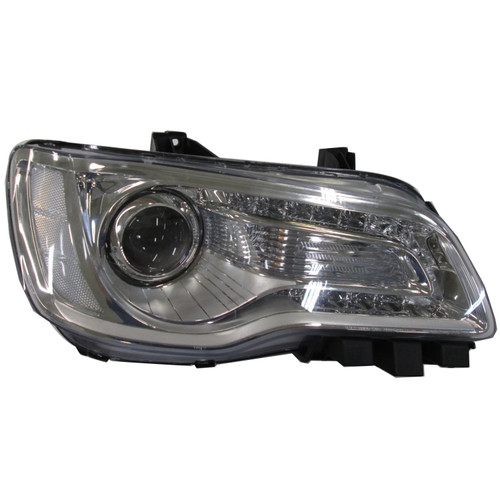 HEAD LAMP RH HALOGEN CHROME BEZEL CAPA  REPLACEMENT FOR CHRYSLER 300 2015 PARTSLINK NUMBER  CH2503268C