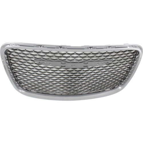 GRILLE FR PTD BRIGHT BLACK W/SATIN CHROME FRAME REPLACEMENT FOR CHRYSLER 300 2015 PARTSLINK NUMBER CH1200396 GRILLE FR PTD BRIGHT BLACK W/SATIN CHROME FRAME REPLACEMENT FOR CHRYSLER 300 2015 PARTSLINK NUMBER CH1200396