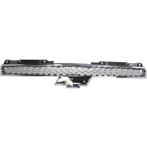GRILLE UPPER CHROME W/BLACK FRAME REPLACEMENT FOR CHEVROLET SUBURBAN 2008 PARTSLINK NUMBER GM1200563 GRILLE UPPER CHROME W/BLACK FRAME REPLACEMENT FOR CHEVROLET SUBURBAN 2008 PARTSLINK NUMBER GM1200563