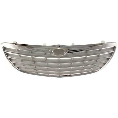 GRILLE CHROME SILVER 5.7L/6.1L REPLACEMENT FOR CHRYSLER 300 2008 PARTSLINK NUMBER  CH1200276