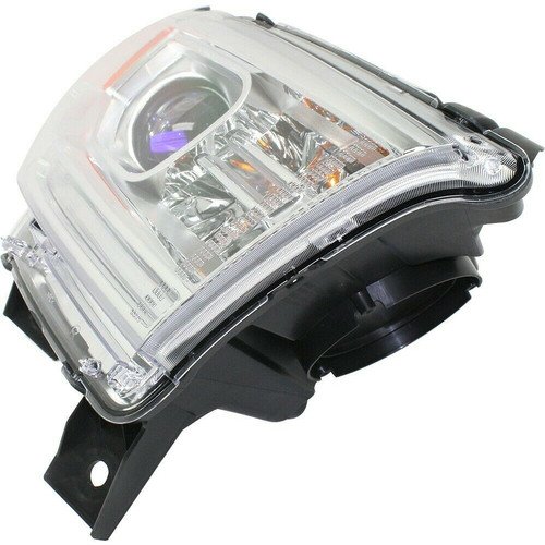 HEAD LAMP RH HALOGEN CHROME BEZEL W/O LED DRL CAPA  REPLACEMENT FOR DODGE DURANGO 2015 PARTSLINK NUMBER  CH2503256C