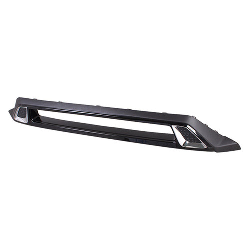 BUMPER TRIM FR PARTIALLY PTD BLACK W/CHROME MOLDING  REPLACEMENT FOR MITSUBISHI OUTLANDER 2019 PARTSLINK NUMBER MI1095139