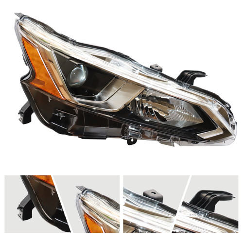 HEAD LAMP RH HALOGEN W/O AUTO LEVELING HQ  REPLACEMENT FOR NISSAN ALTIMA 2019 PARTSLINK NUMBER NI2503265