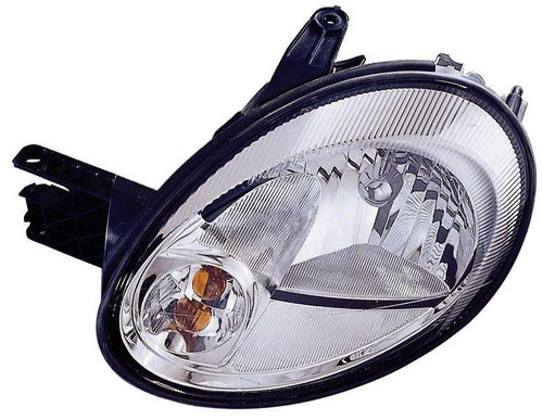 HEAD LAMP RH CHROME BEZEL W/O LEVELING FROM 5/12/03 HQ REPLACEMENT FOR DODGE NEON 2005 PARTSLINK NUMBER CH2503151