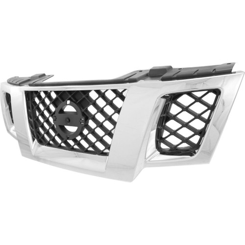 GRILLE BLACK- CHROME REPLACEMENT FOR NISSAN FRONTIER PICKUP 2019 PARTSLINK NUMBER NI1200233 GRILLE BLACK- CHROME REPLACEMENT FOR NISSAN FRONTIER PICKUP 2019 PARTSLINK NUMBER NI1200233