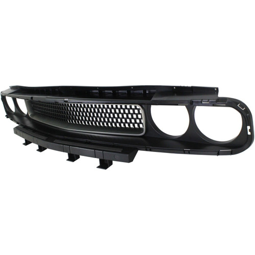 GRILLE MATTE BLACK W/SILVER TRIM	 REPLACEMENT FOR DODGE CHALLENGER 2008 PARTSLINK NUMBER  CH1200338